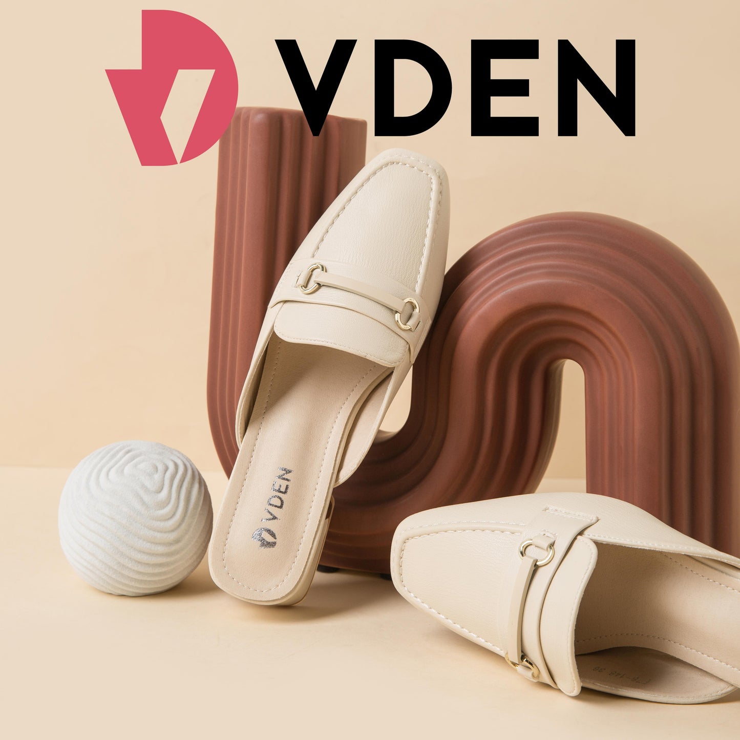 VDEN Mule Baotou low block Heels sandals F78-148