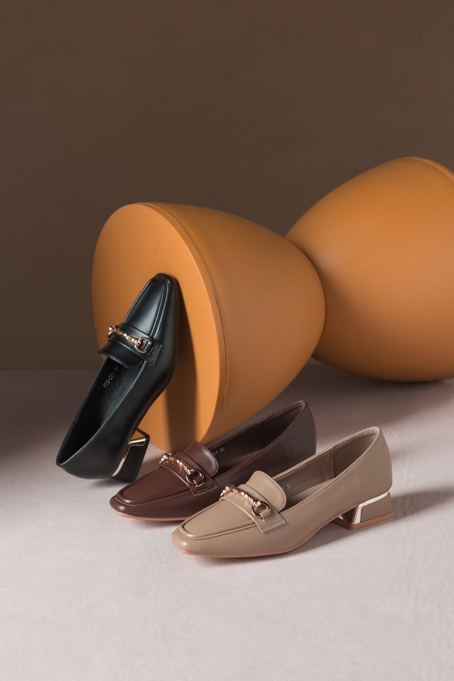 VDEN Square-toe Loafers For Women (F78-284) Slip-Ons 2024 New Retro Genuine Leather Thick Heel French