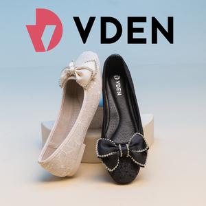 VDEN Round Toe Flats Women's Bow Ballet Flat Shoes 926-10 New Korean Office Women's Shoes No Heel