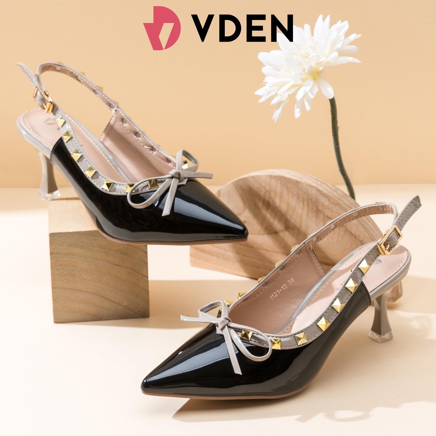 VDEN French Rivet Sandals For Women 2.7INCH/7CM 1121-13