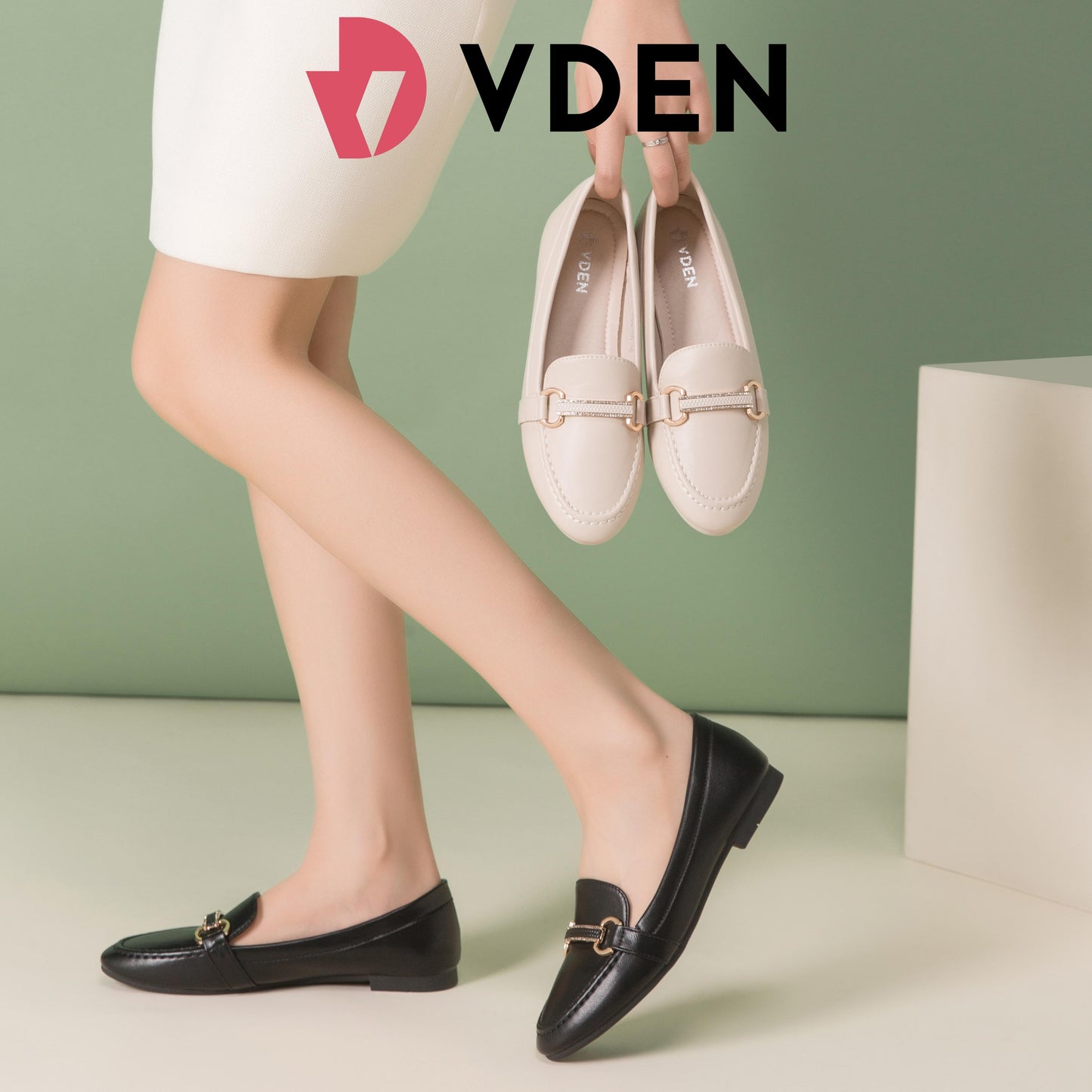 VDEN Women 666-59 Simple Matte Flat Loafers Flat Heel (Less than 1 cm)
