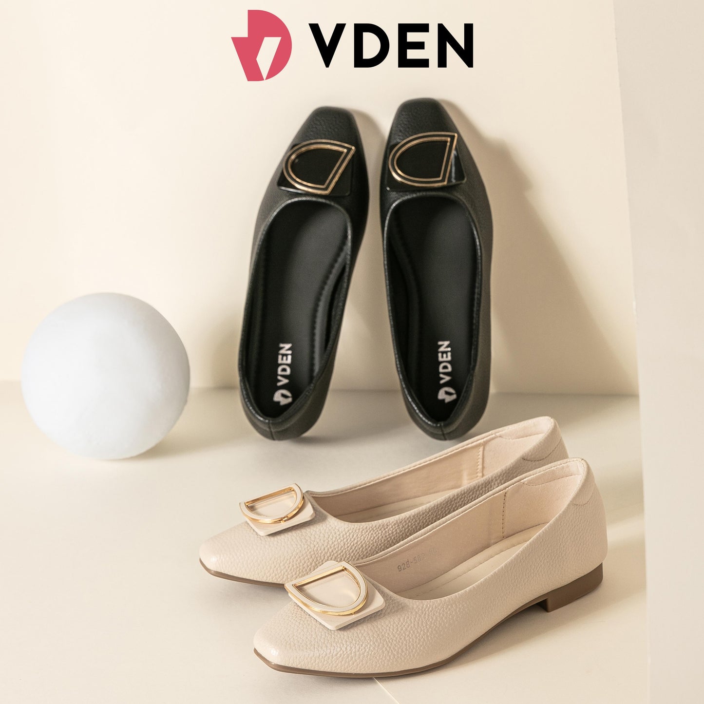 VDEN Style Women's Leather Shoes Soft Casual Shoes 0.5INCH/1.3CM 928-582 Korean Style Comfortable Simple Solid Color Flat Shoes Slip On Shoes For Women