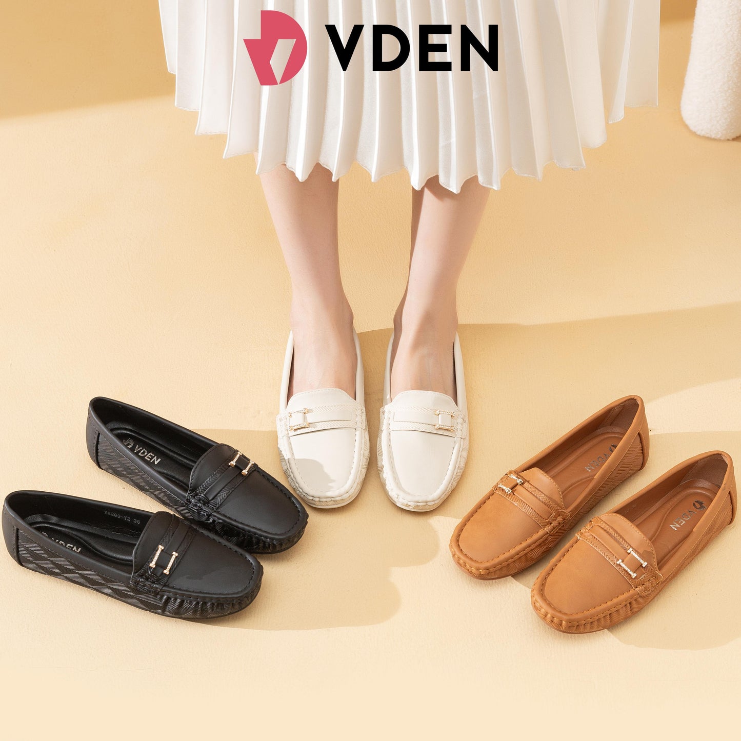 VDEN Ladies Loafers Shoes Womens Flats Pumps Slip On Girls Office Work School Shoes Z8299-Y2 0.8INCH/2CM Square Toe Flat Loafers Slip On With Rhinestones For Commuting Office Women's Shoes With Soft Soles And Comfortable Walking Shoes Footwear
