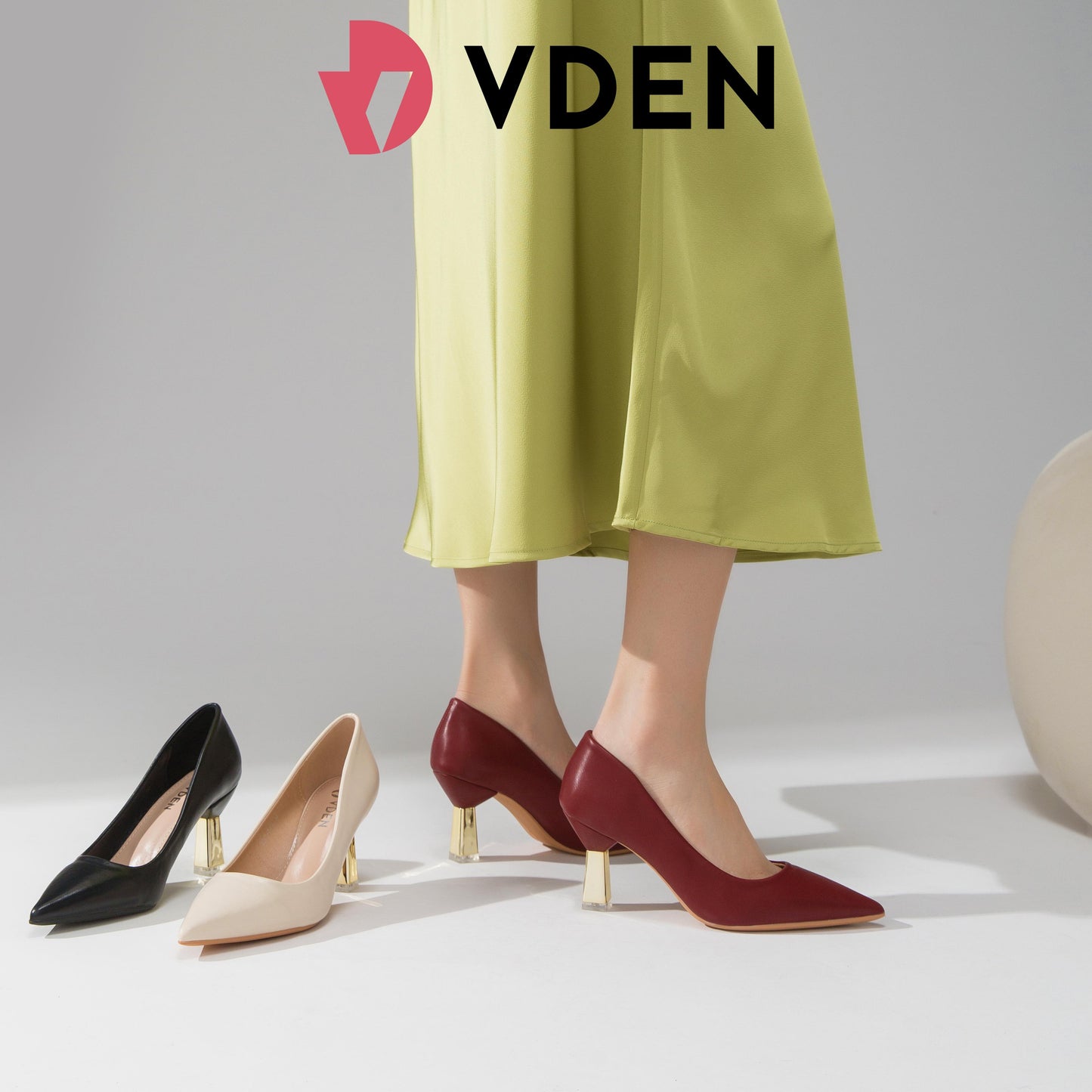 Design Solid Color Pointed Toe Mid-heeled shoes (2.5INCH) 237-24A Pointed Heel Pumps