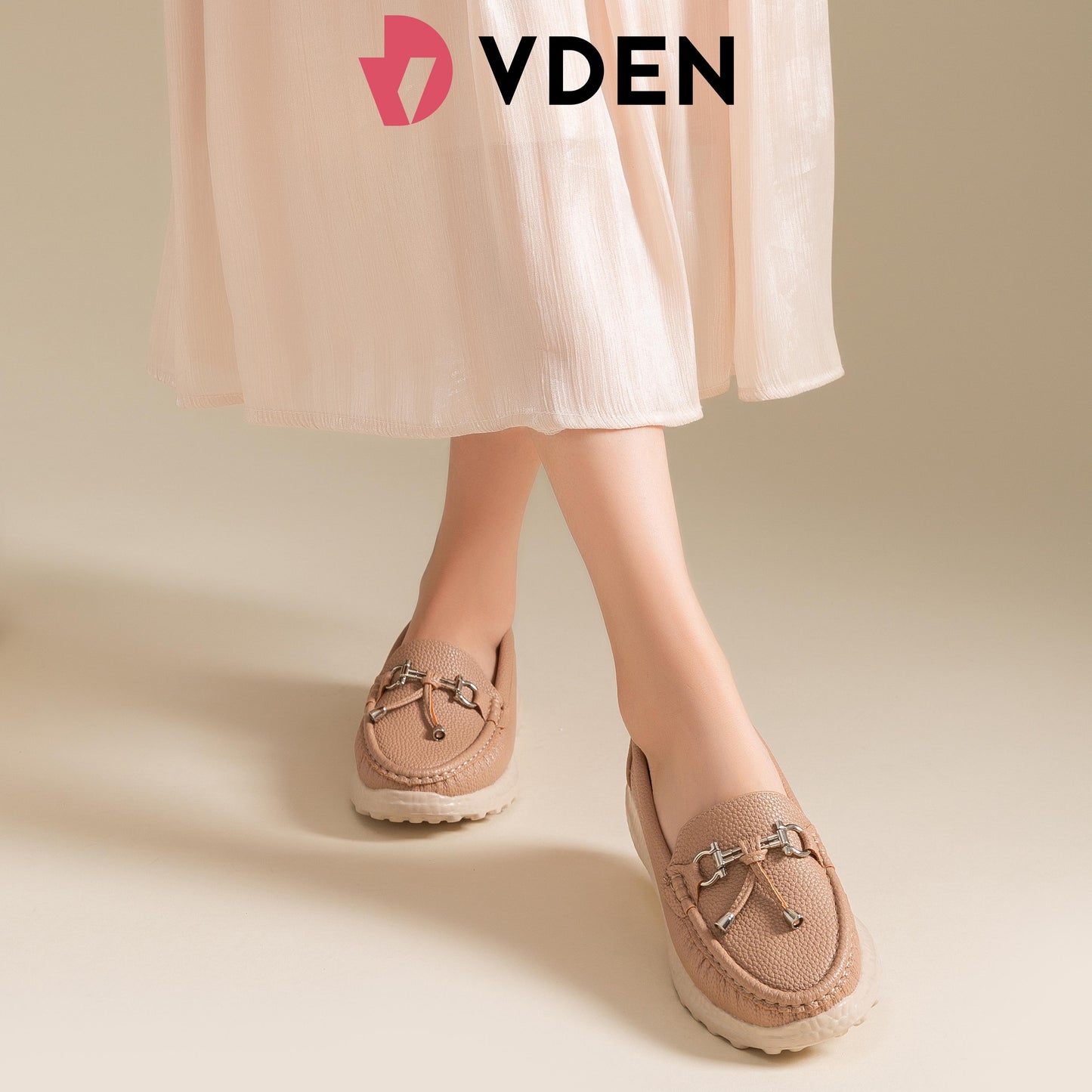 VDEN Women's Loafers With Decorative Buckle For Women 1.3INCH/3CM 9284-3 Thick-soled Old-Money Style Loafers With Soft Soles Comfortable Wedge Heels Slip-on Shoes For Women Casual Shoes Rocking Shoes