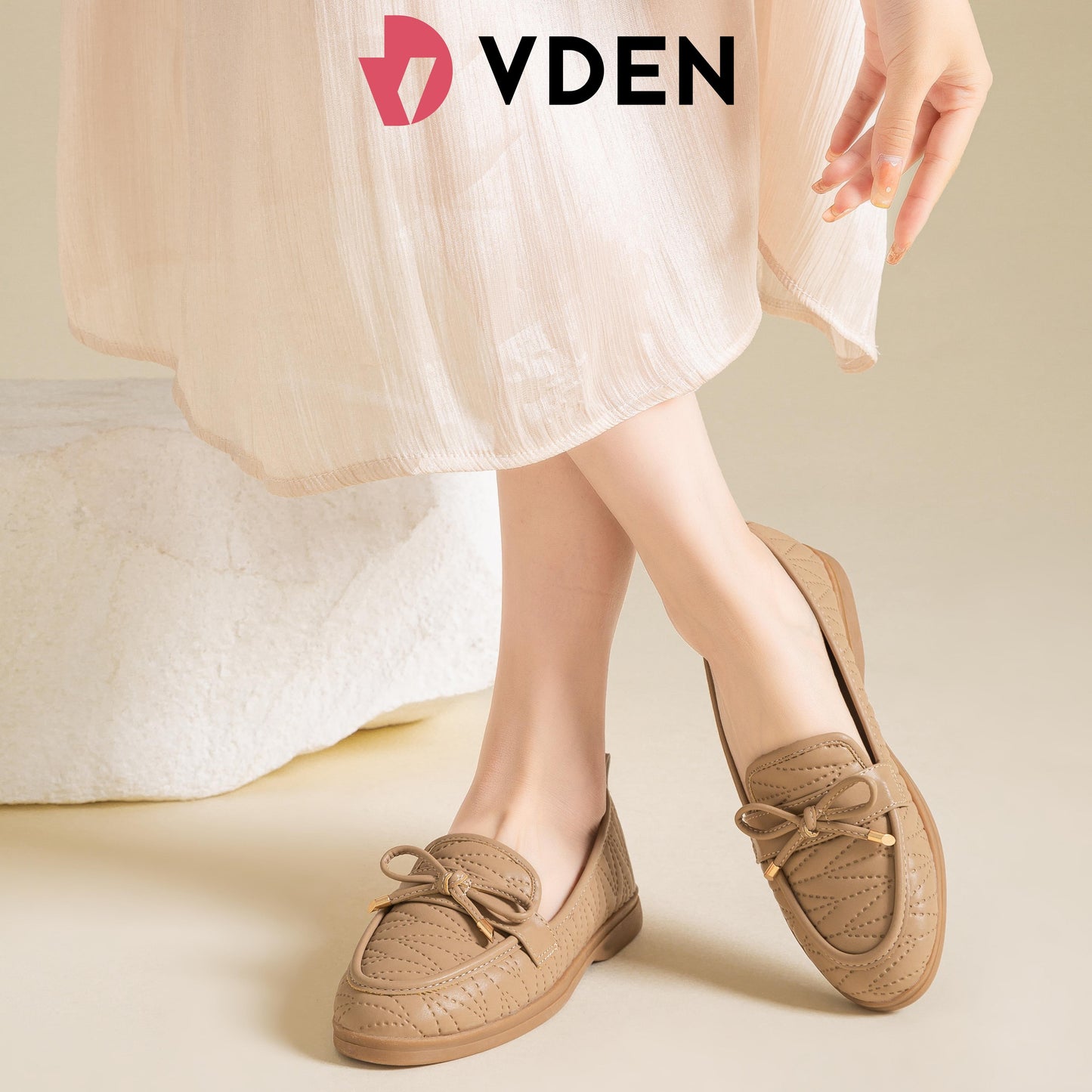 VDEN Women's Lightweight Loafers Nonslip Bowknot For Women 0.8ICNH/2.1CM 5577-3 Fashionable Women’s Leather Loafer Shoes One-step Versatile Loafers British Style Preppy Style Flat Shoes