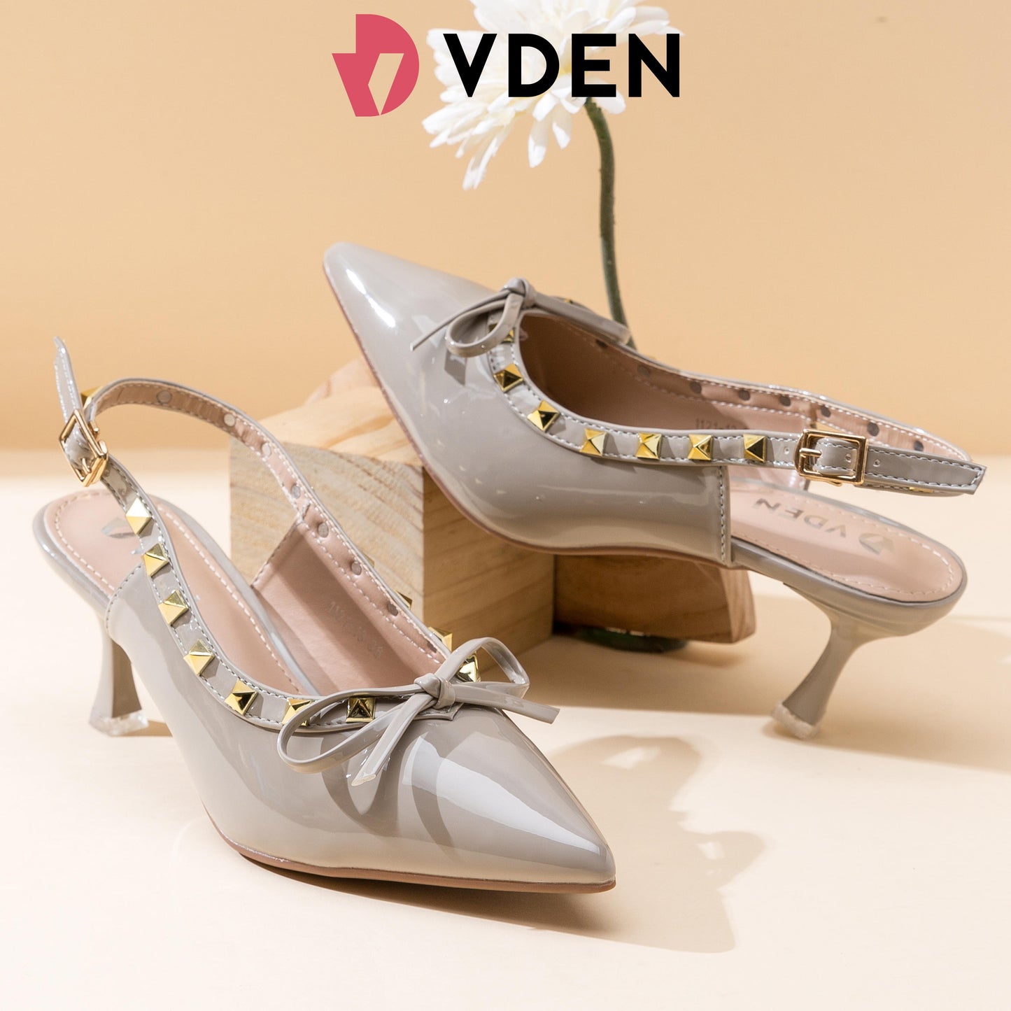 VDEN French Rivet Sandals For Women 2.7INCH/7CM 1121-13
