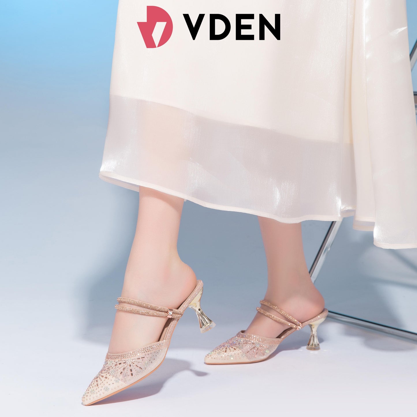 VDEN Low Heel Casual Women's Pointed Shoes (add 1 size) (6.5cm/2.3 inch) 333-A9-1