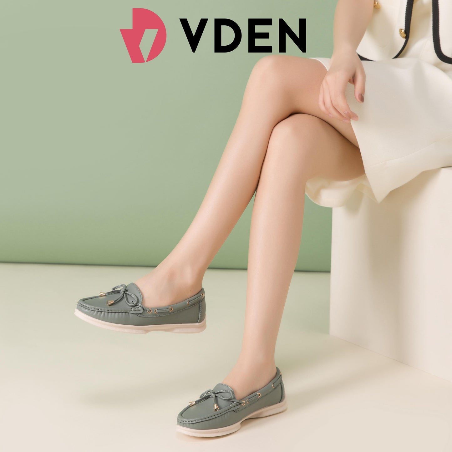 VDEN Bow Embellished Office Commuting 6678-541 Slip-Ons Loafers Women Loafer Shoes Flat Heel (1 cm or less)