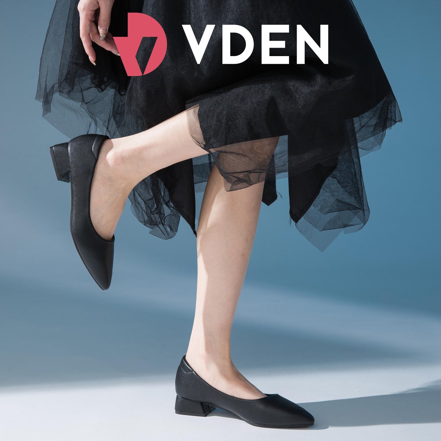 Super High Quality Black Student Shoes 893-A1 Pointed Toe Low Heel (1.2INCH) Pure Black Office Shoes