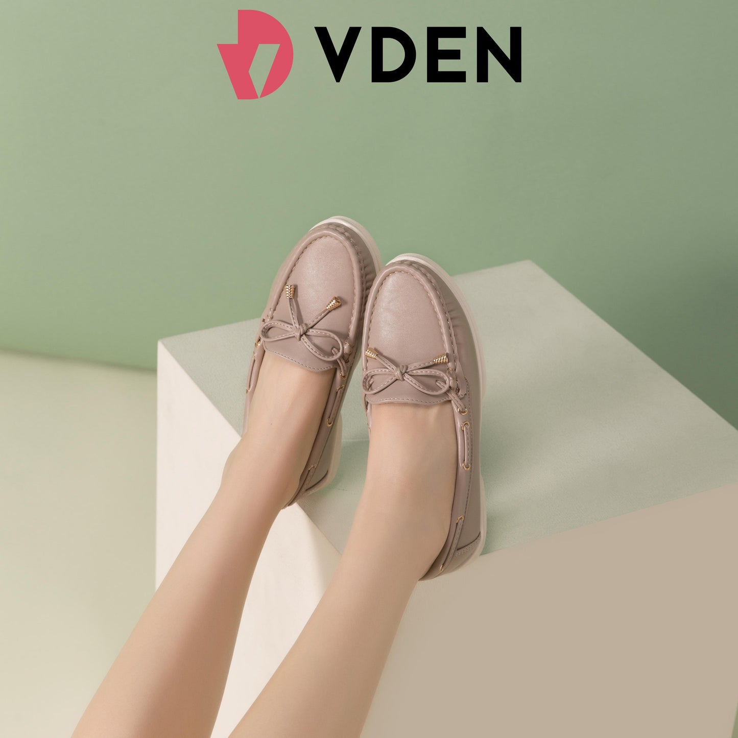 VDEN Bow Embellished Office Commuting 6678-541 Slip-Ons Loafers Women Loafer Shoes Flat Heel (1 cm or less)