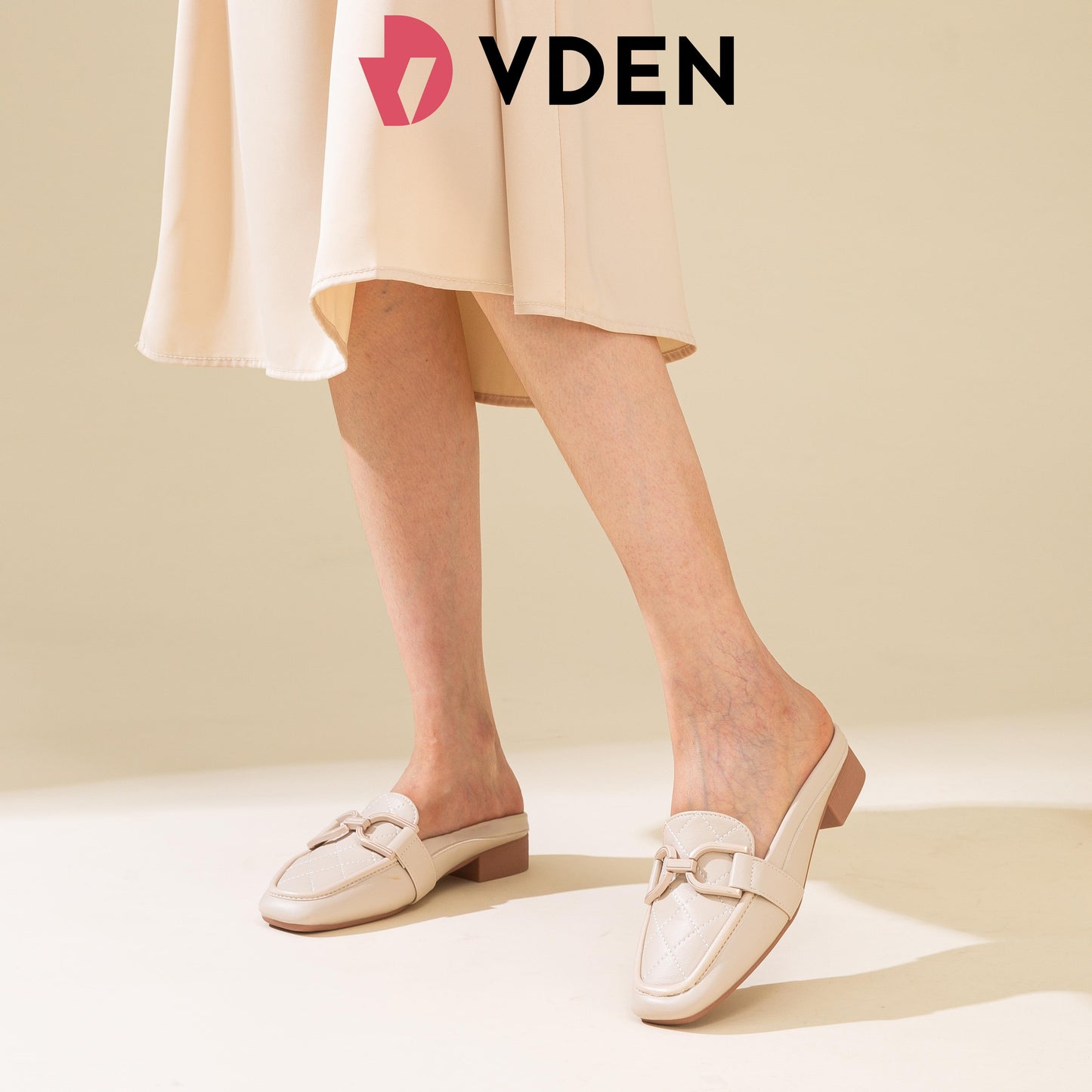 VDEN Fashionable Slip on Mules Half Shoes For Women (NEED ADD 1 SIZE) 1INCH/2.5CM 528-185 Old Money Style Muller Half Slippers Comfort