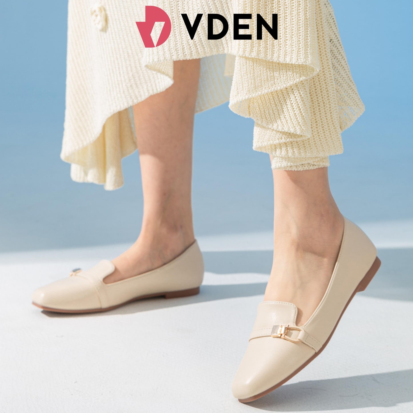 VDEN Women's Loafers Women's Autumn Shoes Casual Shoes Comfortable Flat Shoes 0.4INCH/1CM W155-3