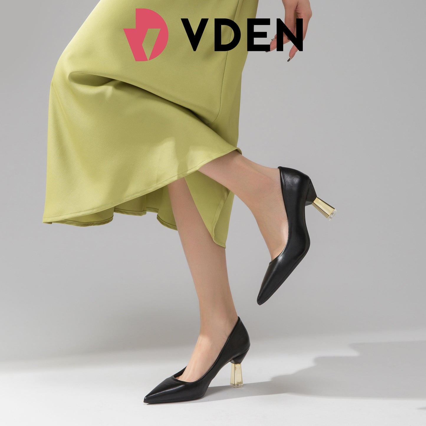 Design Solid Color Pointed Toe Mid-heeled shoes (2.5INCH) 237-24A Pointed Heel Pumps