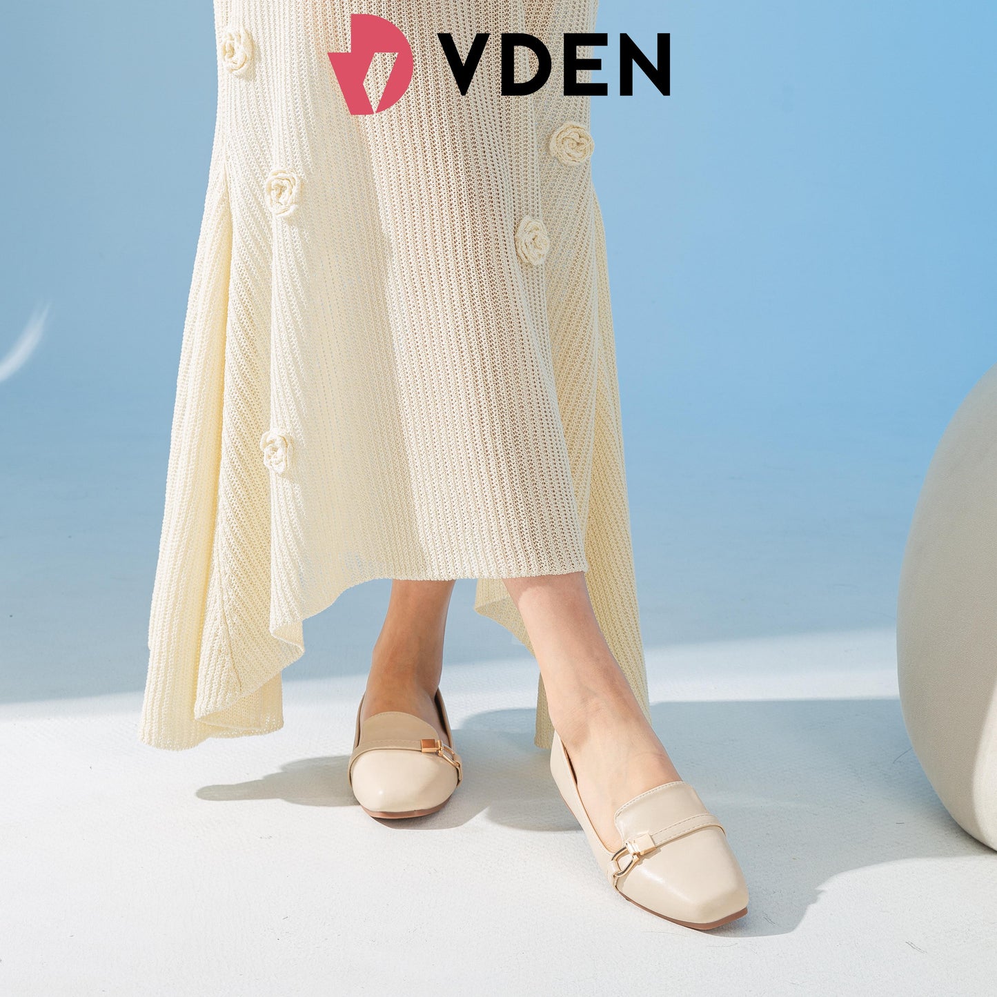 VDEN Women's Loafers Women's Autumn Shoes Casual Shoes Comfortable Flat Shoes 0.4INCH/1CM W155-3