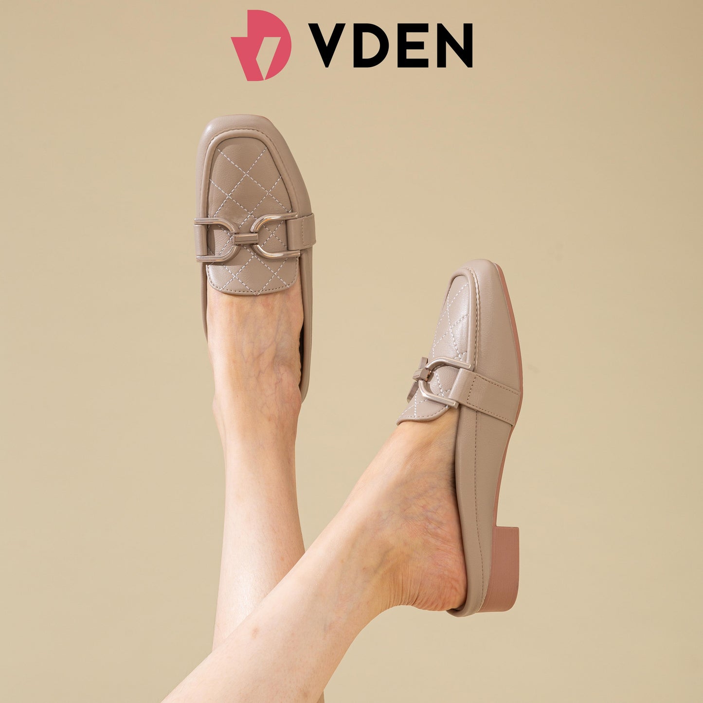 VDEN Fashionable Slip on Mules Half Shoes For Women (NEED ADD 1 SIZE) 1INCH/2.5CM 528-185 Old Money Style Muller Half Slippers Comfort