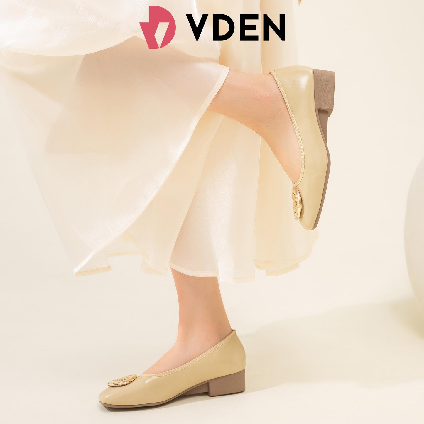 VDEN Fashionabke Solid tone Square-toe pumps For Women 1.2INCH/3CM A998-14Korean Style Comfortable Soft Sole Slip-on Women's Shoes Commuting Old Money Style Low Heels