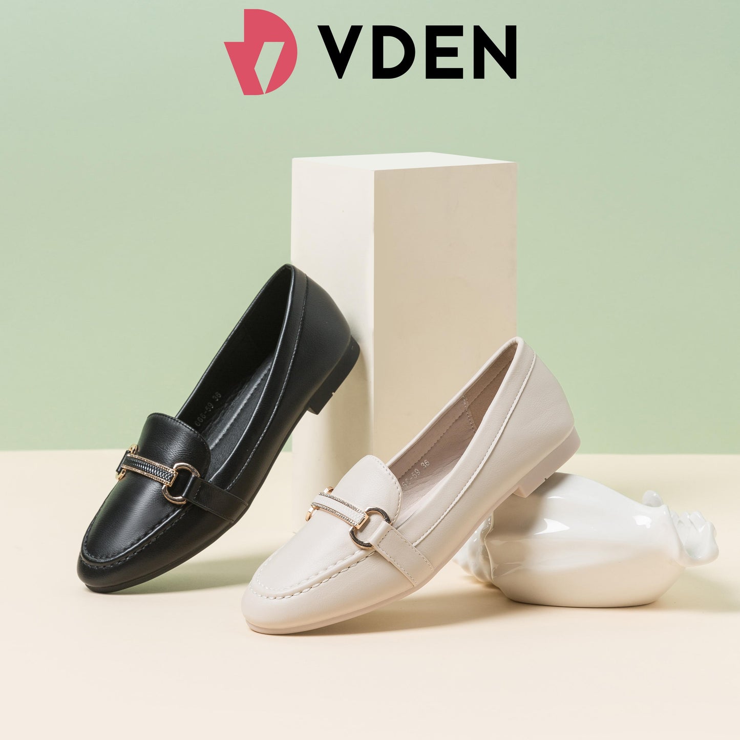 VDEN Women 666-59 Simple Matte Flat Loafers Flat Heel (Less than 1 cm)