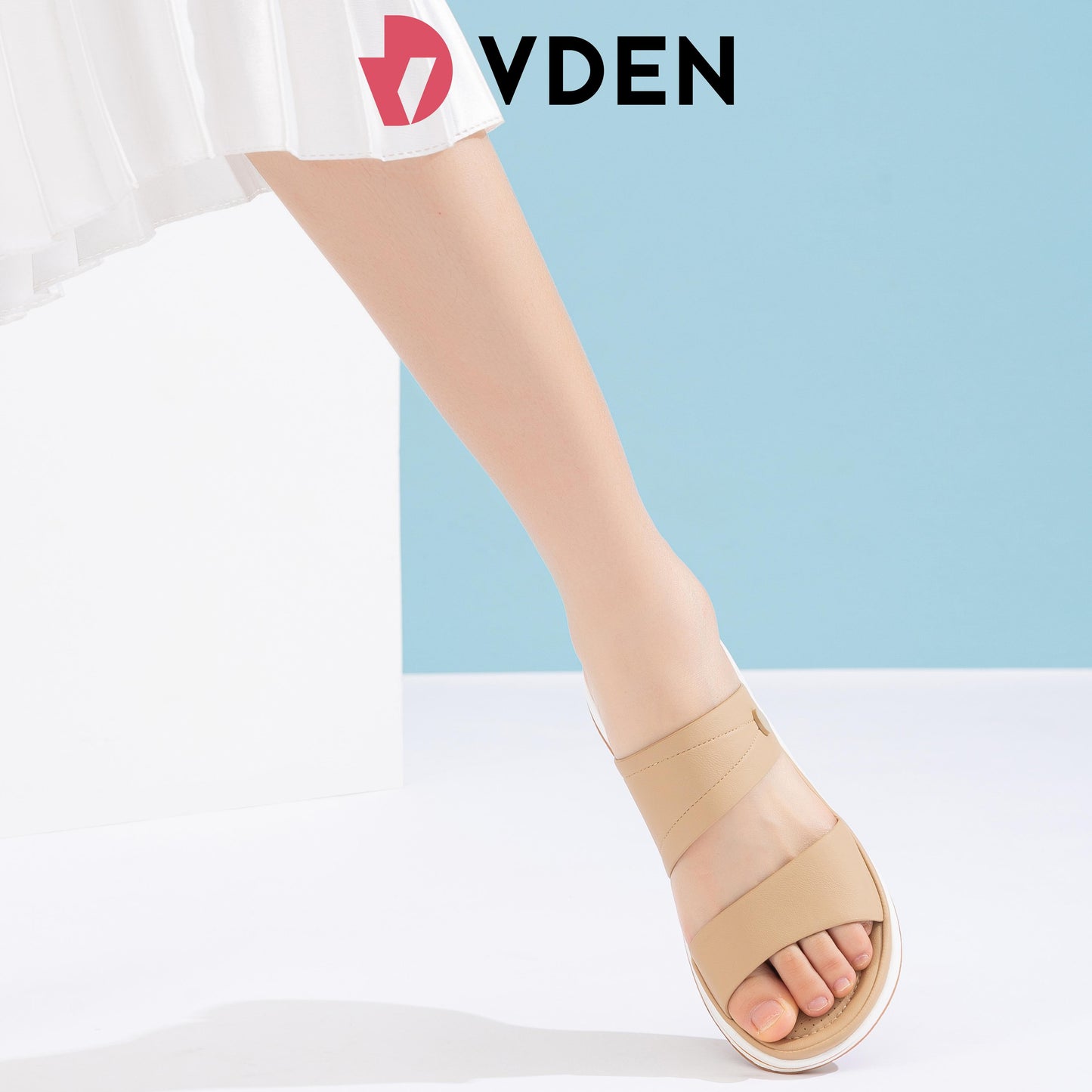 VDEN Comfy Women's Wedge Sandals 3CM/1.1INCH Sports Super Light And Soft Sole Open Toe Sandals 7131-8 Women's Casual Sandals For Women