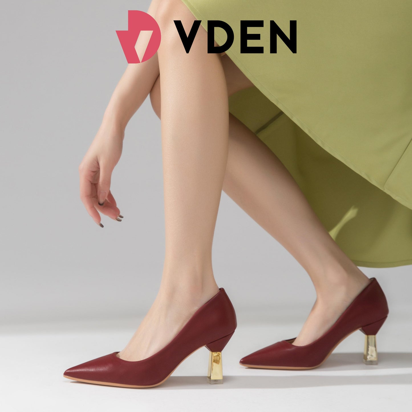Design Solid Color Pointed Toe Mid-heeled shoes (2.5INCH) 237-24A Pointed Heel Pumps