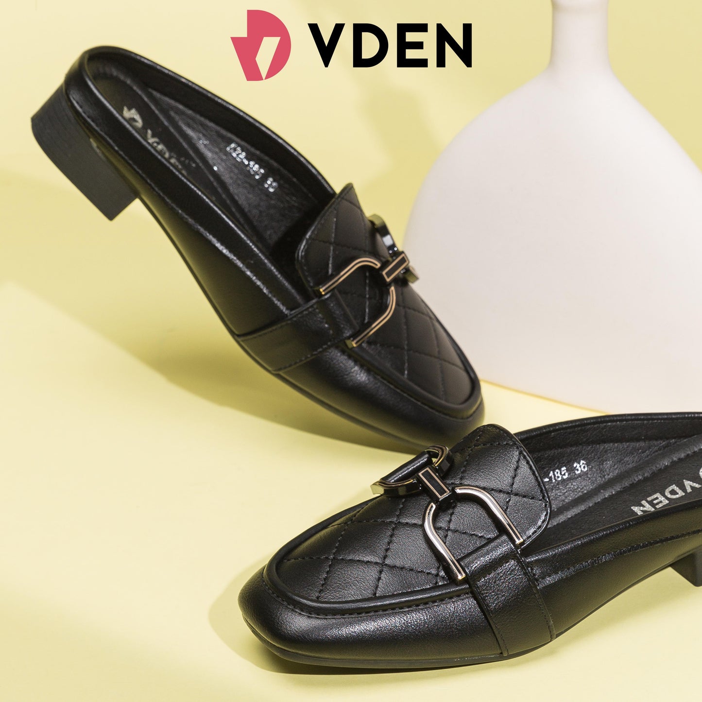 VDEN Fashionable Slip on Mules Half Shoes For Women (NEED ADD 1 SIZE) 1INCH/2.5CM 528-185 Old Money Style Muller Half Slippers Comfort