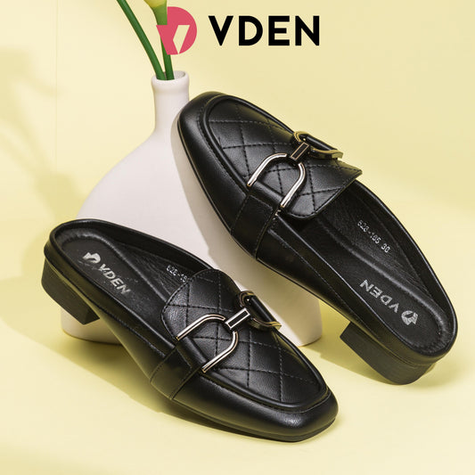 VDEN Fashionable Slip on Mules Half Shoes For Women (NEED ADD 1 SIZE) 1INCH/2.5CM 528-185 Old Money Style Muller Half Slippers Comfort