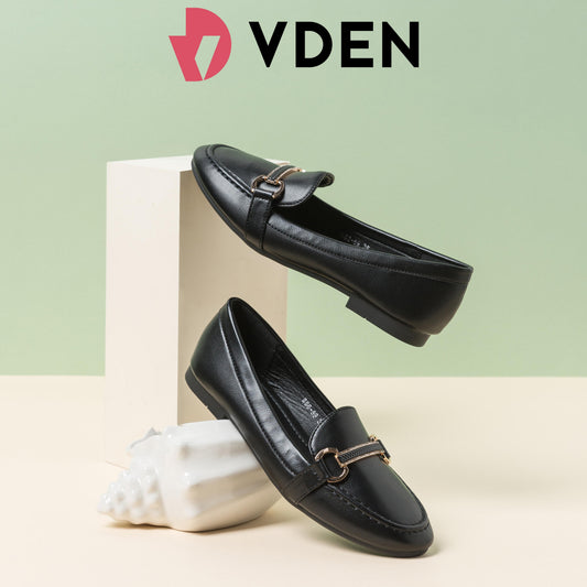 VDEN Women Patent Leather Loafers 666-59 Simple Matte Flat Loafers Flat Heel (Less than 1 cm)