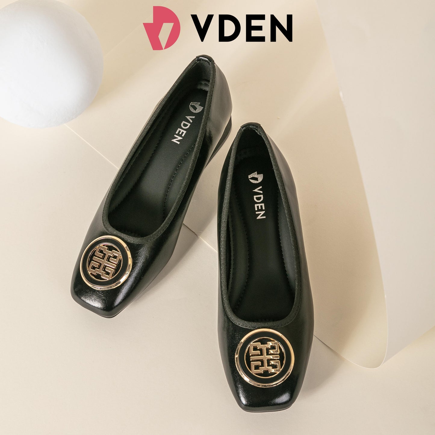 VDEN Fashionabke Solid tone Square-toe pumps For Women 1.2INCH/3CM A998-14Korean Style Comfortable Soft Sole Slip-on Women's Shoes Commuting Old Money Style Low Heels