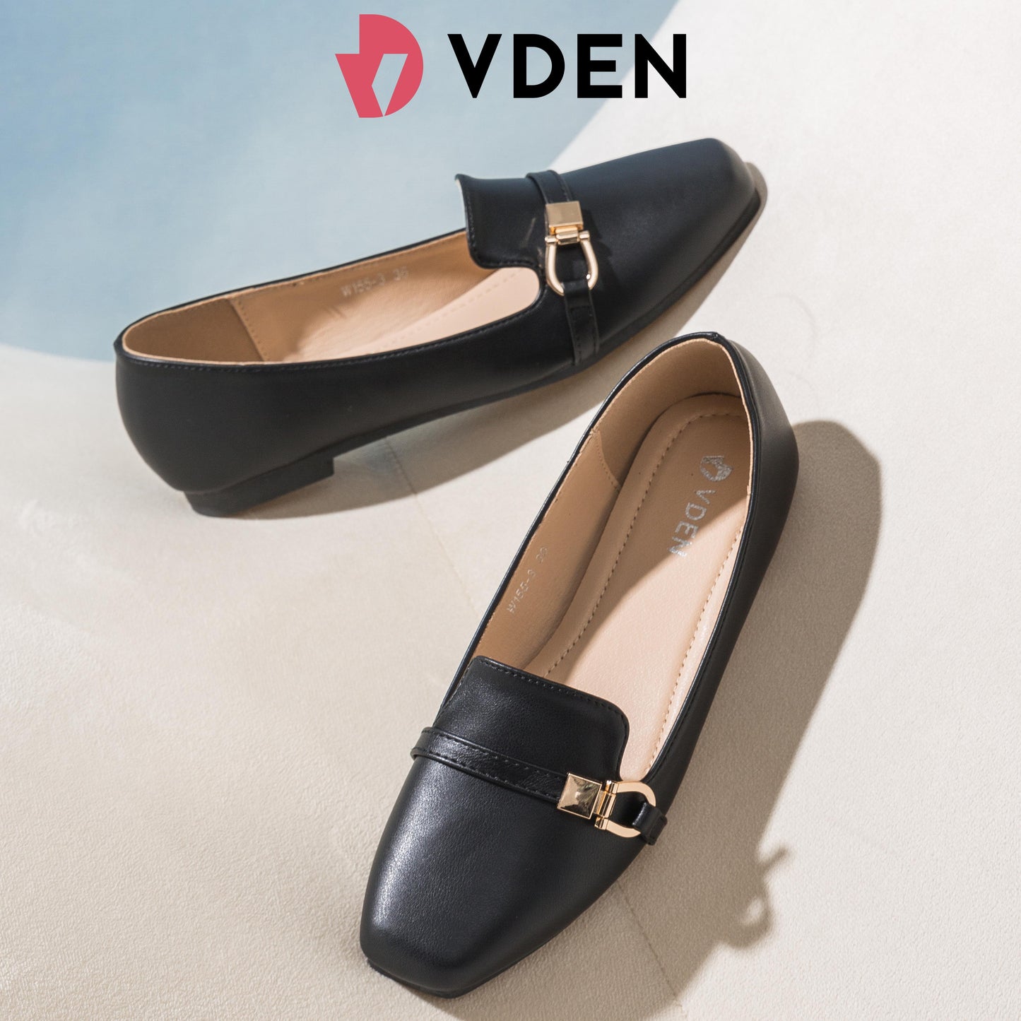 VDEN Women's Loafers Women's Autumn Shoes Casual Shoes Comfortable Flat Shoes 0.4INCH/1CM W155-3
