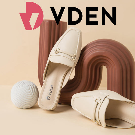 VDEN Mule Baotou low block Heels sandals F78-148