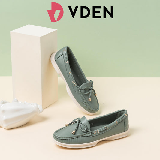 VDEN Bow Embellished Office Commuting 6678-541 Slip-Ons Loafers Women Loafer Shoes Flat Heel (1 cm or less)