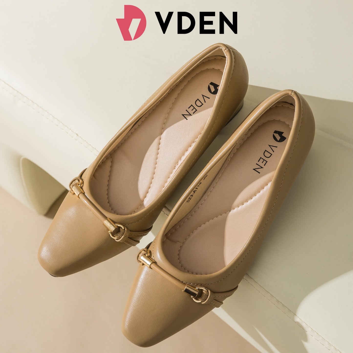 VDEN Chunky Heel Casual Women's Shoes Pumps Leather Comfortable Square Toe Shoes 1.9INCH/5CM 523-A114 Korean StyleS Simple Office Heels Thick Heel Women's Shoes Old Money Style Heels Shoes