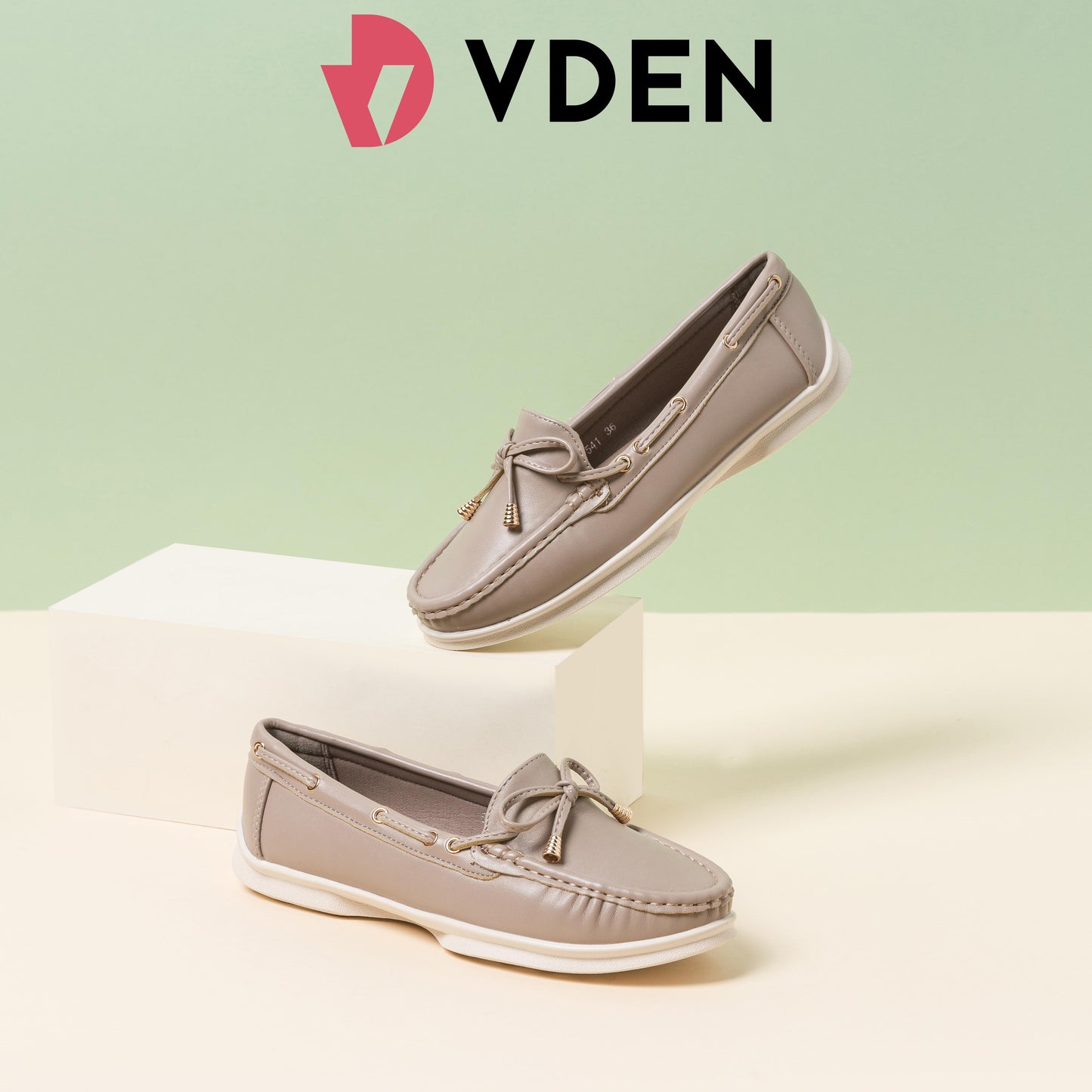 VDEN Bow Embellished Office Commuting 6678-541 Slip-Ons Loafers Women Loafer Shoes Flat Heel (1 cm or less)
