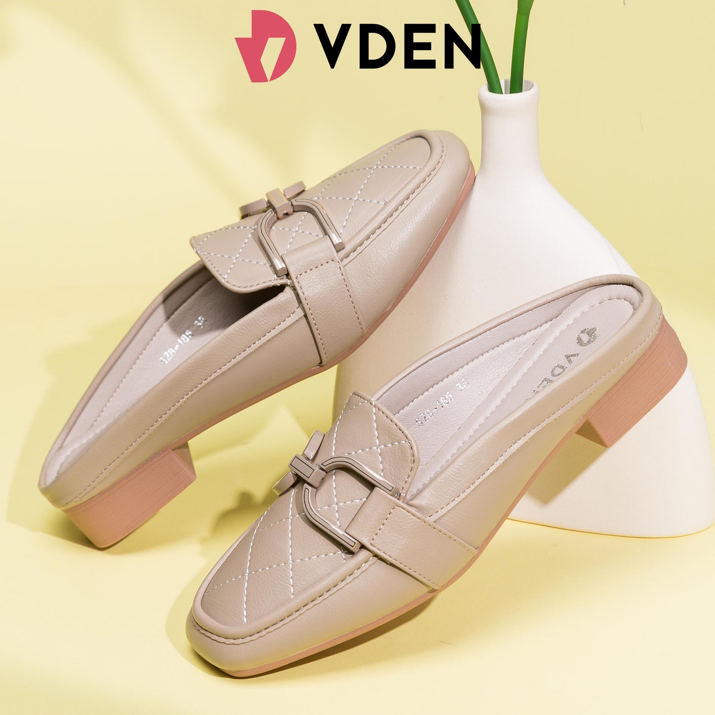 VDEN Fashionable Slip on Mules Half Shoes For Women (NEED ADD 1 SIZE) 1INCH/2.5CM 528-185 Old Money Style Muller Half Slippers Comfort